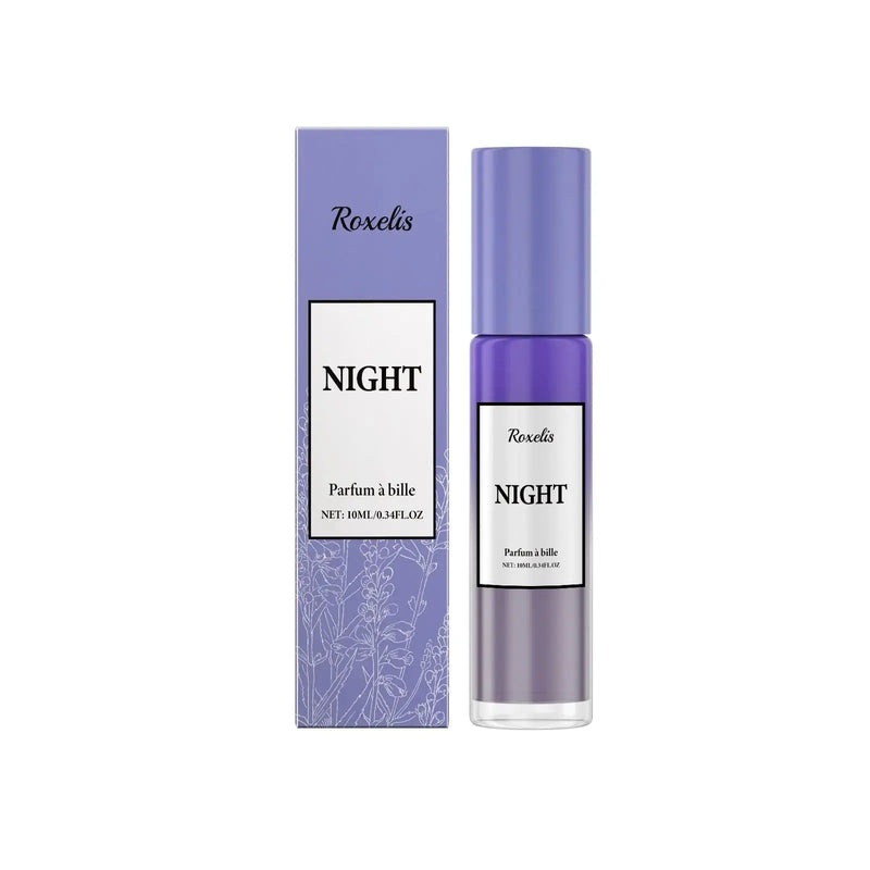 Night roll-on perfume in a travel-friendly bottle