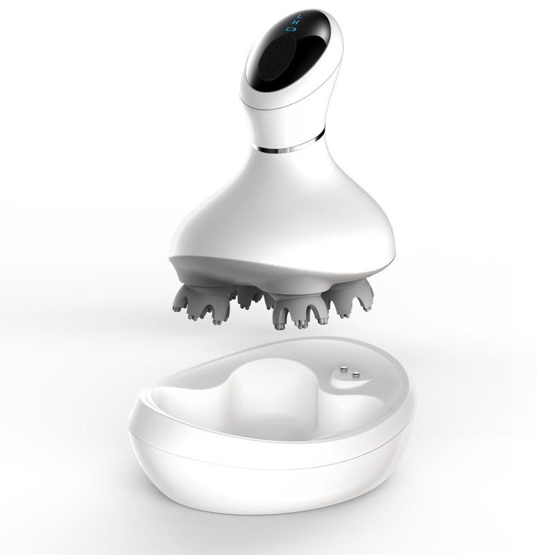 Waterproof scalp massager for the shower