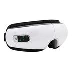 Heated eye massager in pearl white