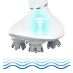 Electric scalp massager in white