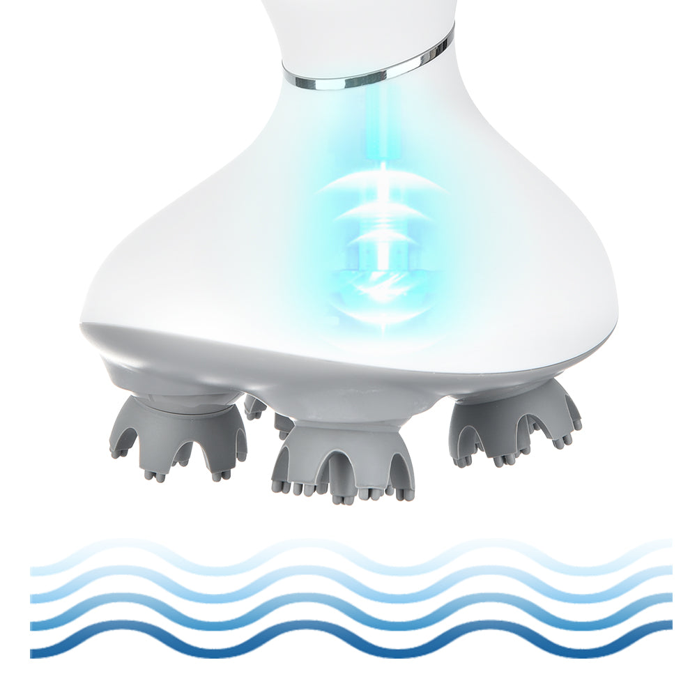 Electric scalp massager in white