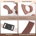 Neck massager with adjustable strap