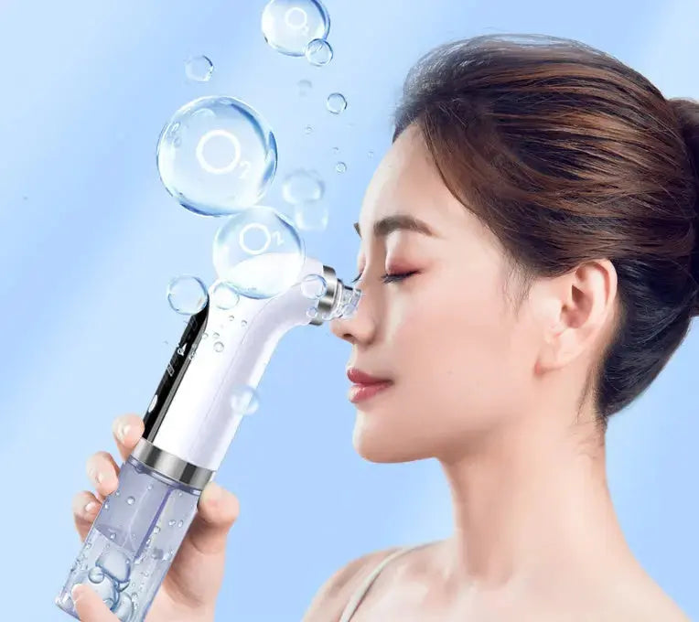Pore vacuum blackhead remover with adjustable suction